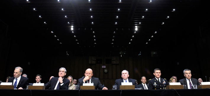 A Senate Intelligence Committee hearing features Defense Intelligence Agency Director Lt. Gen. Michael Flynn and CIA Director John Brennan. A Senate Intelligence Committee hearing features Defense Intelligence Agency Director Lt. Gen. Michael Flynn and CIA Director John Brennan.