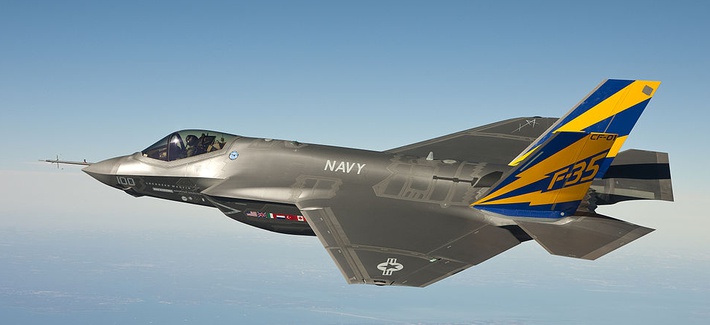 An F-35 B in flight. BAE Systems Inc. is one of many contractors involved in the plane's construction An F-35 B in flight. BAE Systems Inc. is one of many contractors involved in the plane's construction