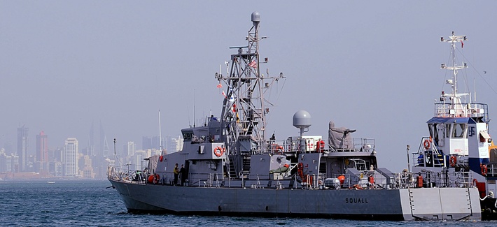 The USS Squall during operations near Bahrain The USS Squall during operations near Bahrain
