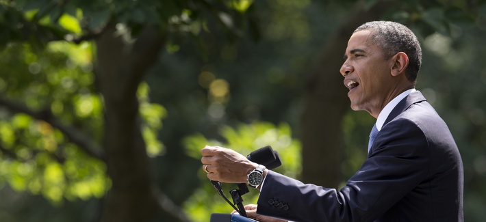 President Obama speaking to reporters in the Rose Garden about his plan to seek authorization for the use of military force President Obama speaking to reporters in the Rose Garden about his plan to seek authorization for the use of military force