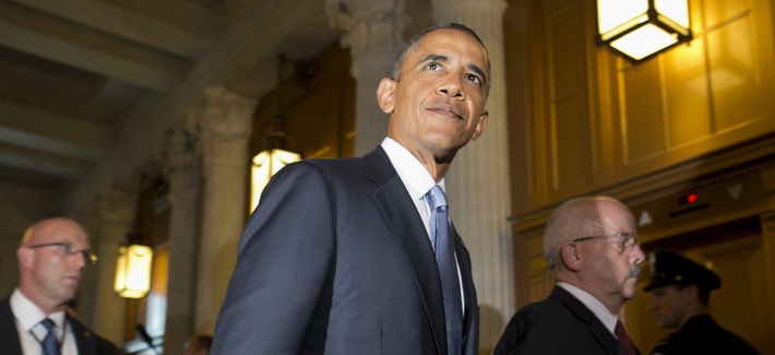 President Obama walking to a meeting with Democratic senators on Capitol Hill President Obama walking to a meeting with Democratic senators on Capitol Hill