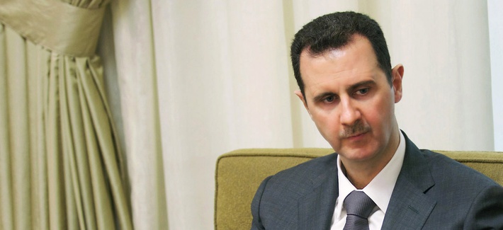 Syria's President Bashar Al-Assad speaking during an interview in July Syria's President Bashar Al-Assad speaking during an interview in July