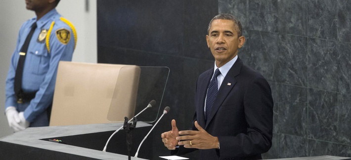 President Obama addresses the United Nations General Assembly in New York on Tuesday. President Obama addresses the United Nations General Assembly in New York on Tuesday.
