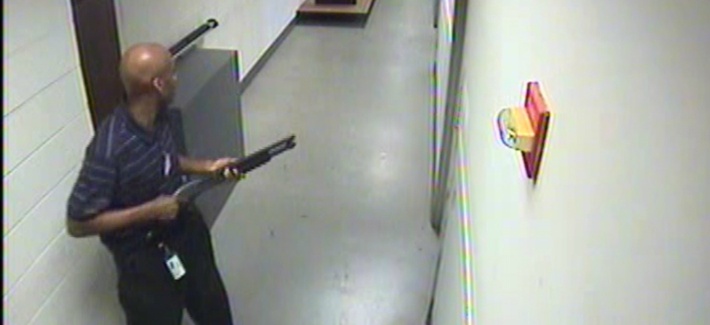 Washington Navy Yard shooter Alexis Aaron is caught on surveillance video during the Sept. 16 shooting. Washington Navy Yard shooter Alexis Aaron is caught on surveillance video during the Sept. 16 shooting.