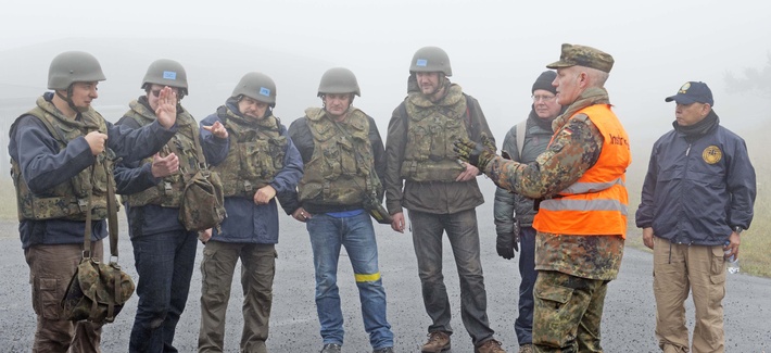 German inspectors with the OPCW during a training session German inspectors with the OPCW during a training session