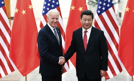 Chinese President Xi Jinping and Vice President Joe Biden at the Great Hall of the People in Beijing, China, on Wednesday. Chinese President Xi Jinping and Vice President Joe Biden at the Great Hall of the People in Beijing, China, on Wednesday.