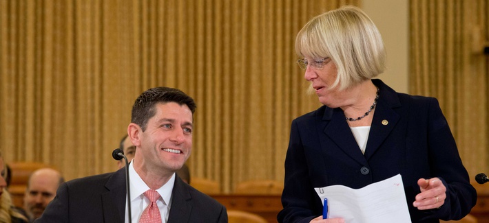 Rep. Paul Ryan, R-Wisc., and Sen. Patty Murray, D-Wash., the two lead budget negotiators in Congress Rep. Paul Ryan, R-Wisc., and Sen. Patty Murray, D-Wash., the two lead budget negotiators in Congress