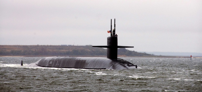 The USS Florida, an Ohio-class submarine, departing Naval Submarine Base Kings Bay The USS Florida, an Ohio-class submarine, departing Naval Submarine Base Kings Bay