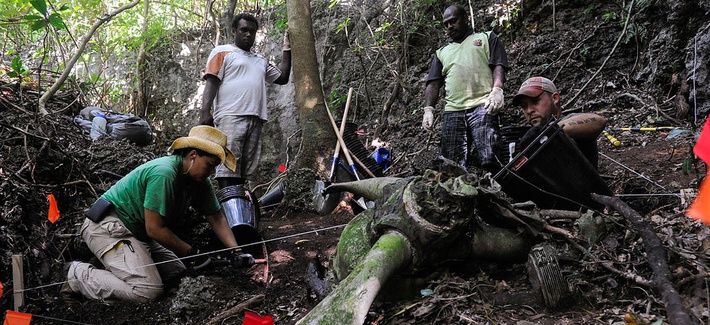 A team from the JPAC conducting an excavation in Mavea Island, Vanuatu A team from the JPAC conducting an excavation in Mavea Island, Vanuatu