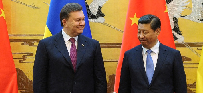 China's president Xi Jinping during a meeting with Ukraine's former President, Viktor Yanukovich China's president Xi Jinping during a meeting with Ukraine's former President, Viktor Yanukovich