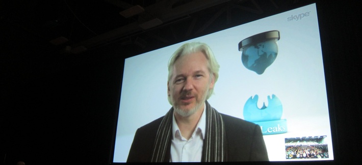 Julian Assange, speaking at SXSW on Saturday, March 8 Julian Assange, speaking at SXSW on Saturday, March 8