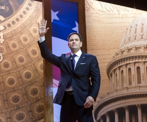 Sen. Marco Rubio, R-Fla., after speaking at the Conservative Political Action Committee conference Sen. Marco Rubio, R-Fla., after speaking at the Conservative Political Action Committee conference
