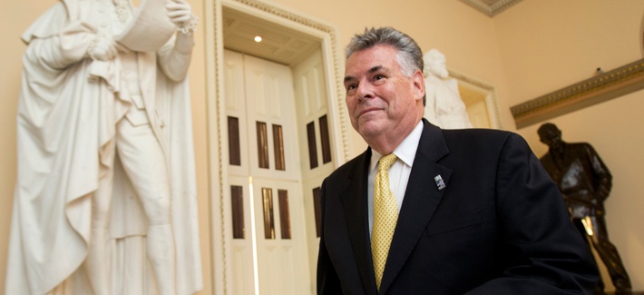 Rep. Peter King walking towards the House Chamber on Capitol Hill Rep. Peter King walking towards the House Chamber on Capitol Hill