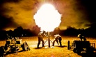 Rangers fire a 120mm mortar during a training exercise at Camp Roberts, Calif.