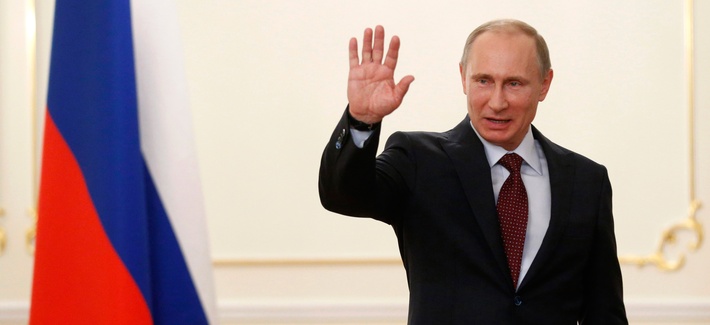 Russian president Vladimir Putin after meeting with Ben Van Beurden, the CEO of Dutch Shell Russian president Vladimir Putin after meeting with Ben Van Beurden, the CEO of Dutch Shell