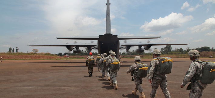Army soldiers from the 173rd Airborne supporting the joint training exercise Central Accord in Cameroon in March 2014. Army soldiers from the 173rd Airborne supporting the joint training exercise Central Accord in Cameroon in March 2014.