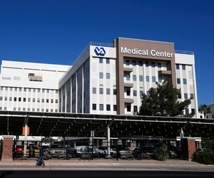 The Phoenix VA Health Care Center, shown here on April 28, 2014, has come under scrutiny as growing concerns about allegations of gross mismanagement and neglect.