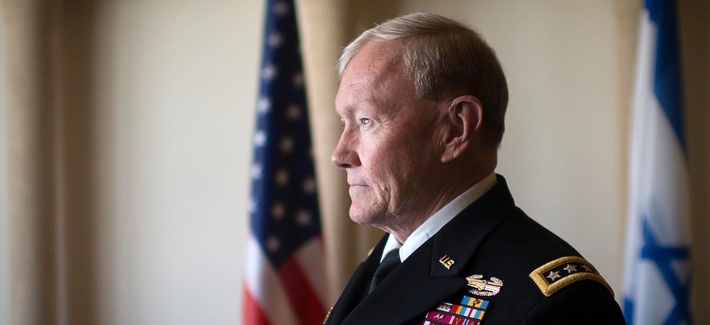 Joint Chiefs Chairman Gen. Martin Dempsey waits to meet with the leadership of the Israeli Defense forces in Jerusalem on March 30, 2014. Joint Chiefs Chairman Gen. Martin Dempsey waits to meet with the leadership of the Israeli Defense forces in Jerusalem on March 30, 2014.