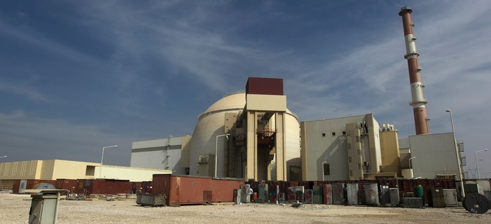 The reactor building of the Bushehr nuclear power plant in southern Iran is pictured here in a file photo from Oct. 26, 2010. The reactor building of the Bushehr nuclear power plant in southern Iran is pictured here in a file photo from Oct. 26, 2010.
