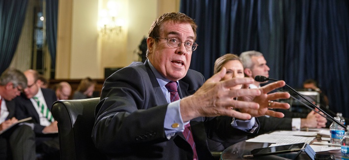 Dr. Thomas Lynch, the assistant deputy under secretary for health for clinical operations at the Veterans Health Administration, testifies before the House Committee on Veterans' Affairs on Capitol Hill, May 28, 2014. Dr. Thomas Lynch, the assistant deputy under secretary for health for clinical operations at the Veterans Health Administration, testifies before the House Committee on Veterans' Affairs on Capitol Hill, May 28, 2014.