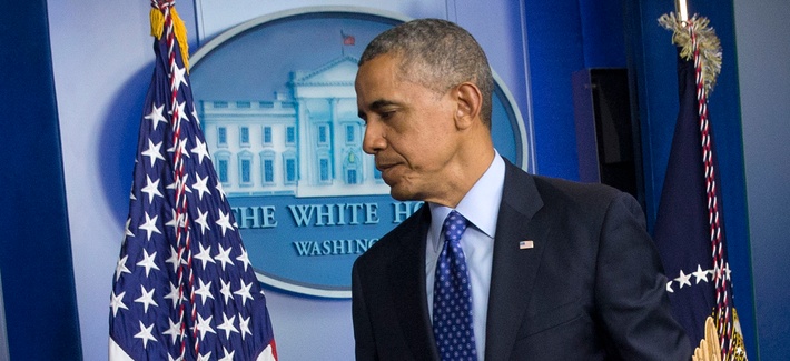 President Barack Obama leaves speaking about the situation in Iraq, June 19, 2014, in the Brady Press Briefing Room of the White House in Washington. Obama said the US will send up to 300 military advisers to Iraq, set up joint operation centers. President Barack Obama leaves speaking about the situation in Iraq, June 19, 2014, in the Brady Press Briefing Room of the White House in Washington. Obama said the US will send up to 300 military advisers to Iraq, set up joint operation centers.