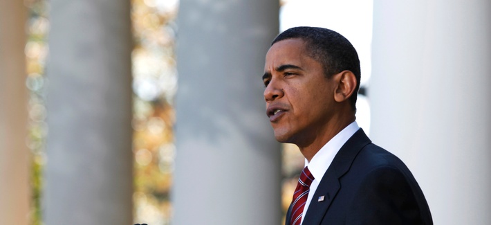 President Barack Obama speaks in the Rose Garden of the White House about health care reform and Iraq's new electoral law after returning from Camp David on Nov. 8, 2009, in Washington. President Barack Obama speaks in the Rose Garden of the White House about health care reform and Iraq's new electoral law after returning from Camp David on Nov. 8, 2009, in Washington.