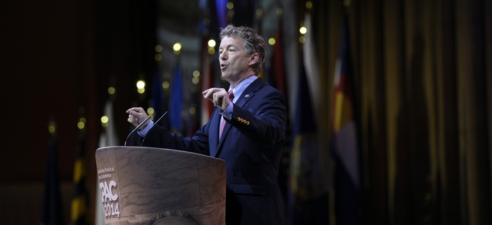 Sen. Rand Paul, R-Ky., speaks at the Conservative Political Action Committee annual conference in National Harbor, Md., on March 7, 2014. Sen. Rand Paul, R-Ky., speaks at the Conservative Political Action Committee annual conference in National Harbor, Md., on March 7, 2014.