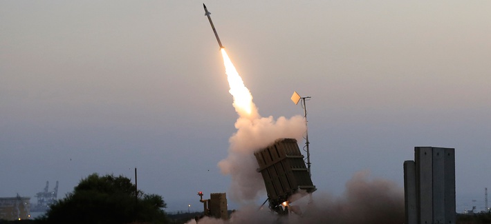 An Iron Dome air defense system fires to intercept a rocket from Gaza Strip in the costal city of Ashkelon, Israel, July 5, 2014. An Iron Dome air defense system fires to intercept a rocket from Gaza Strip in the costal city of Ashkelon, Israel, July 5, 2014.