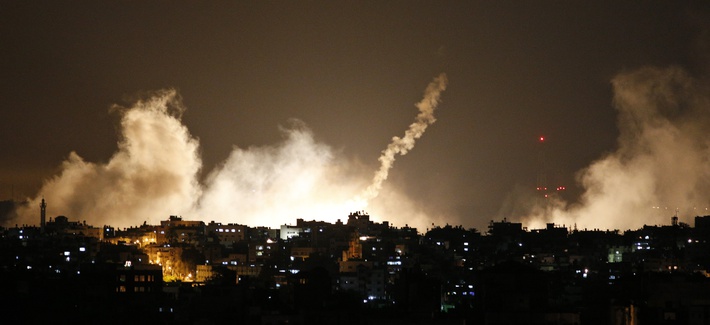 Smoke rises over Gaza City, in the northern Gaza Strip, where Israeli forces began a ground invasion following 10 days of rocket fire, on Thursday, July 17, 2014. Smoke rises over Gaza City, in the northern Gaza Strip, where Israeli forces began a ground invasion following 10 days of rocket fire, on Thursday, July 17, 2014.