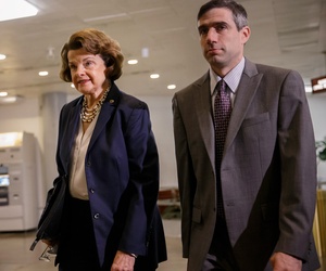 Senate Intelligence Committee Chair Sen. Dianne Feinstein, D-Calif. walks to a closed-door briefing with intelligence officials, June 4, 2014, on Capitol Hill in Washington. Senate Intelligence Committee Chair Sen. Dianne Feinstein, D-Calif. walks to a closed-door briefing with intelligence officials, June 4, 2014, on Capitol Hill in Washington.