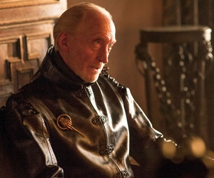 In the show 'Game of Thrones,' the diabolical Tywin Lannister has a high influence, enabling him to effectively determine the course of events despite not being king. In the show 'Game of Thrones,' the diabolical Tywin Lannister has a high influence, enabling him to effectively determine the course of events despite not being king.