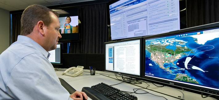 An analyst works at the government’s secretive cyber defense lab, Sept. 29, 2011, in Idaho Falls, Idaho. The Homeland Security Department's Control System Security Program facilities are intended to protect the nation's power grid. An analyst works at the government’s secretive cyber defense lab, Sept. 29, 2011, in Idaho Falls, Idaho. The Homeland Security Department's Control System Security Program facilities are intended to protect the nation's power grid.