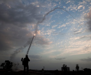 An Iron Dome missile is launched in Tel Aviv, to intercept a rocket fired from Gaza, Nov. 17, 2012. An Iron Dome missile is launched in Tel Aviv, to intercept a rocket fired from Gaza, Nov. 17, 2012.