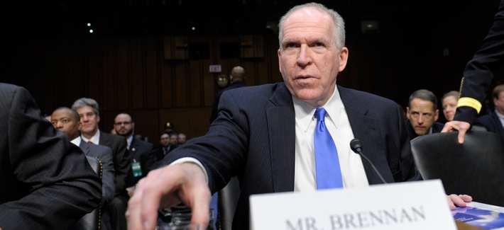 CIA Director John Brennan arrives on Capitol Hill in Washington, March 12, 2013, to testify before the Senate Intelligence Committee hearing on worldwide threats. CIA Director John Brennan arrives on Capitol Hill in Washington, March 12, 2013, to testify before the Senate Intelligence Committee hearing on worldwide threats.