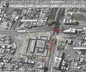 NATO’s Operation Unified Protector struck several targets around the Libyan cities of Ajdabiya and Misrata, pictured here, the alliance announced on Nov. 10, 2011.