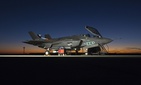 An F-35A is outfitted with a spin recovery chute at Edwards Air Force Base, Calif., during testing. An F-35A is outfitted with a spin recovery chute at Edwards Air Force Base, Calif., during testing.