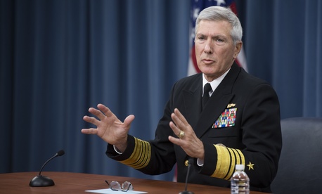 U.S. Navy Adm. Samuel J. Locklear III, the commander of U.S. Pacific Command, conducts a press briefing at the Pentagon in Arlington, Va., Jan. 23, 2014. U.S. Navy Adm. Samuel J. Locklear III, the commander of U.S. Pacific Command, conducts a press briefing at the Pentagon in Arlington, Va., Jan. 23, 2014.