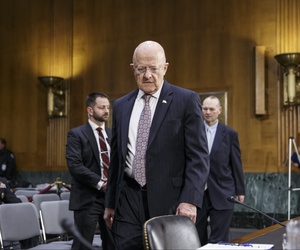 Director of National Intelligence James Clapper arrives on Capitol Hill in Washington, Thursday, Feb. 26, 2015, to testify before the Senate Armed Services Committee. Director of National Intelligence James Clapper arrives on Capitol Hill in Washington, Thursday, Feb. 26, 2015, to testify before the Senate Armed Services Committee.