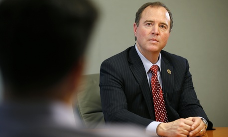 Rep. Adam Schiff, D-Calif., ranking member on the House Intelligence Committee, participates in an interview with The Associated Press, Tuesday, May 12, 2015. Rep. Adam Schiff, D-Calif., ranking member on the House Intelligence Committee, participates in an interview with The Associated Press, Tuesday, May 12, 2015.