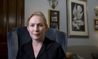 Sen. Kirsten Gillibrand, D-N.Y., poses for a portrait after speaking about military sexual assaults, during an interview in her office on Capitol Hill in Washington, Thursday, April 30, 2015.