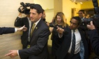 Rep. Paul Ryan, R-Wis. is pursued by members of the media as he arrives for a House GOP conference meeting on Capitol Hill in Washington, Wednesday, Oct. 21, 2015.
