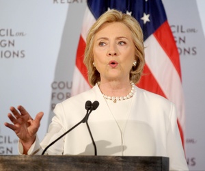 Hillary Clinton announces her campaign agenda on combating the future of ISIS in Syria. She addressed the Council on Foreign Relations in Manhattan. (NYC) Hillary Clinton announces her campaign agenda on combating the future of ISIS in Syria. She addressed the Council on Foreign Relations in Manhattan. (NYC)