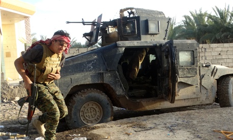 Iraqi security forces joined with Iraqi Army and allied Sunni volunteer tribal fighters, supported by U.S.-led coalition airstrikes, in the assault on Ramadi, Dec. 2, 2015 Iraqi security forces joined with Iraqi Army and allied Sunni volunteer tribal fighters, supported by U.S.-led coalition airstrikes, in the assault on Ramadi, Dec. 2, 2015