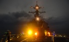 The Arleigh Burke-class guided-missile destroyer USS Lassen (DDG 82) patrols the South China Sea, Sep. 28, 2015.