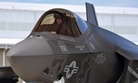 Navy Lt. Cmdr. Christopher Tabert lands his F-35C Lightning II in 2013 at Eglin Air Force Base, Fla.