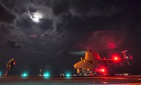 An MQ-8B Fire Scout unmanned aircraft system from Helicopter Maritime Strike Squadron (HSM) 35 performs ground turns aboard the littoral combat ship USS Fort Worth (LCS 3) in the South China Sea, May 1, 2015.