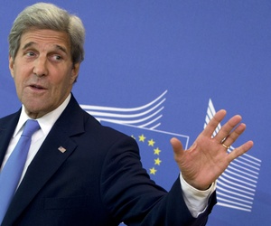 U.S. Secretary of State John Kerry leaves EU headquarters after a meeting with European Union High Representative Federica Mogherini in Brussels on Monday, June 27, 2016. U.S. Secretary of State John Kerry leaves EU headquarters after a meeting with European Union High Representative Federica Mogherini in Brussels on Monday, June 27, 2016.