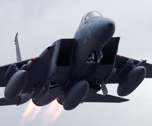 A U.S. Air Force F-15. In February, F-15s dropped bombs on targets in Libya.