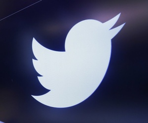 The Twitter logo appears at the post where it trades, on the floor of the New York Stock Exchange, Friday, June 17, 2016.
