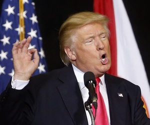 Republican presidential candidate Donald Trump speaks at a campaign rally in Tampa, Florida, on Aug. 24, 2016. Republican presidential candidate Donald Trump speaks at a campaign rally in Tampa, Florida, on Aug. 24, 2016.